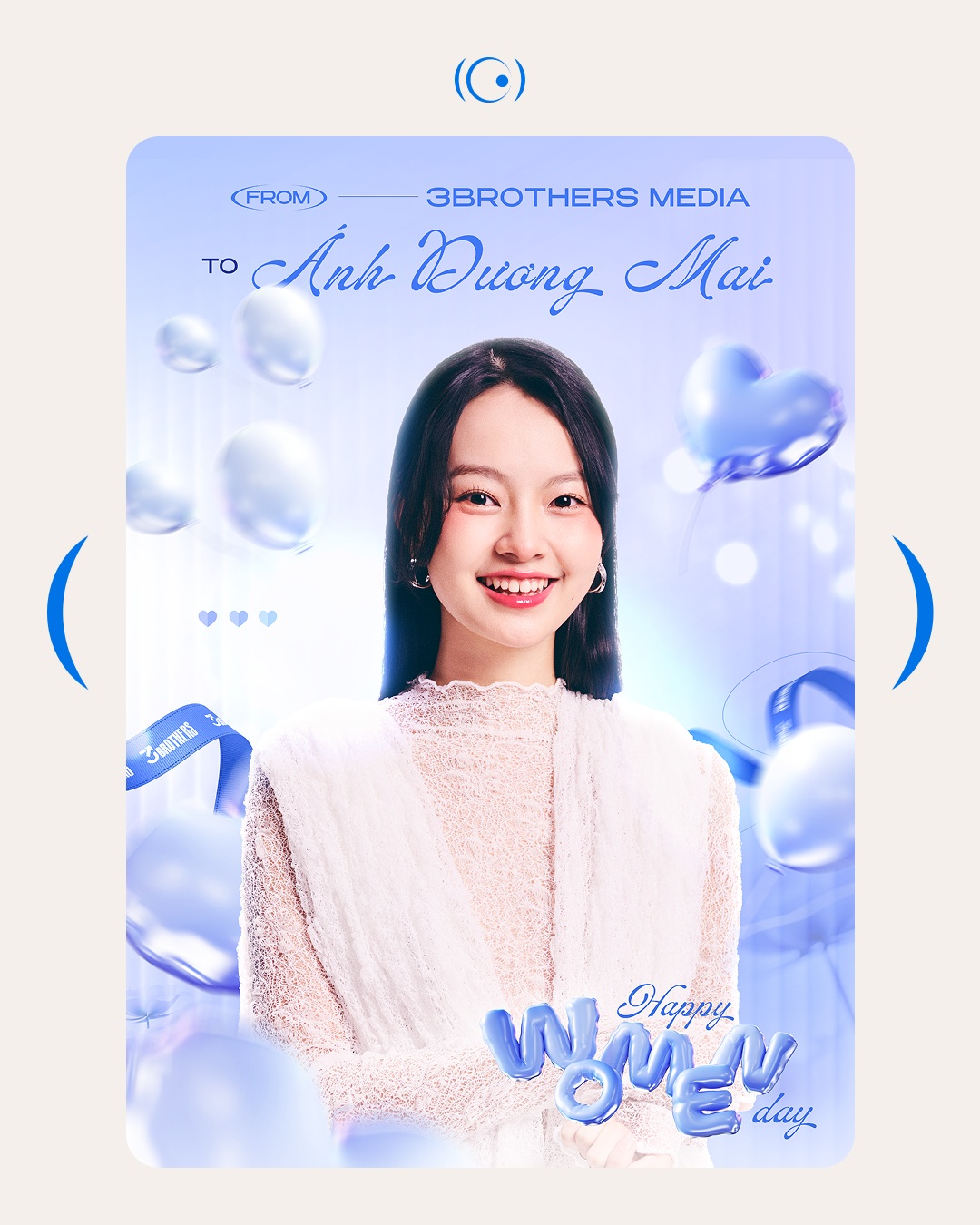 Personalized Women's Day card — From 3Brothers Media to Ánh Dương Mai
