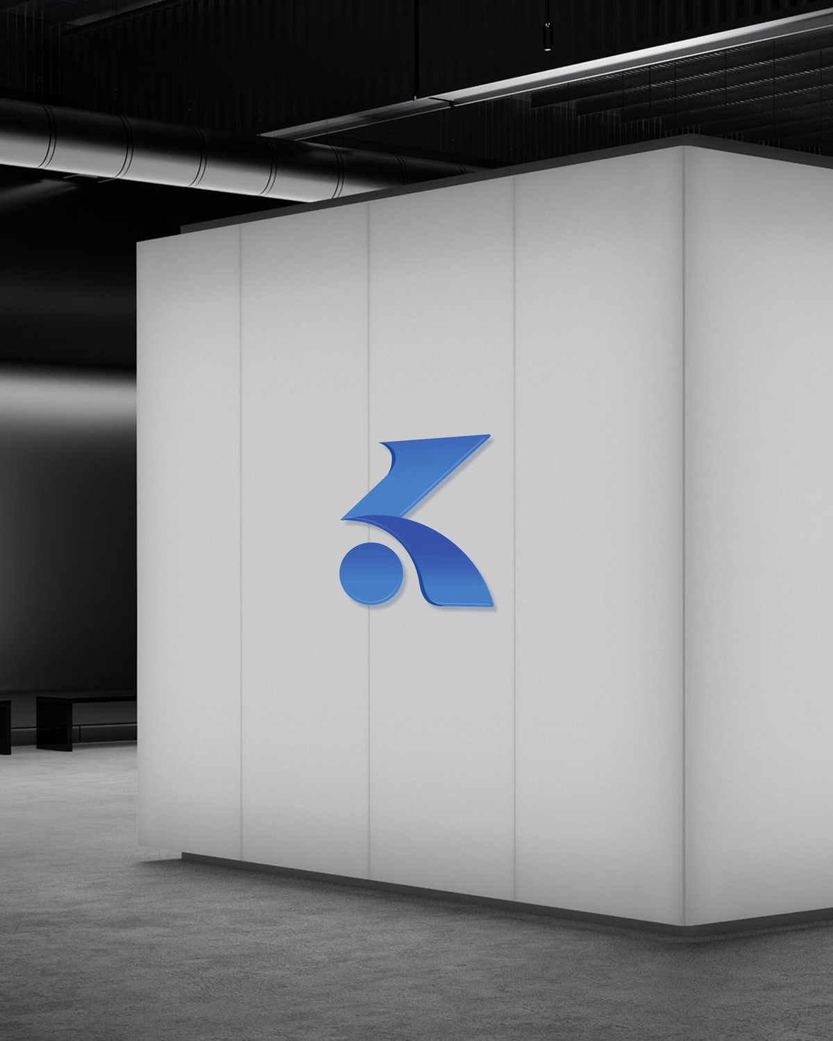 KMEDIA wall-mounted office signage