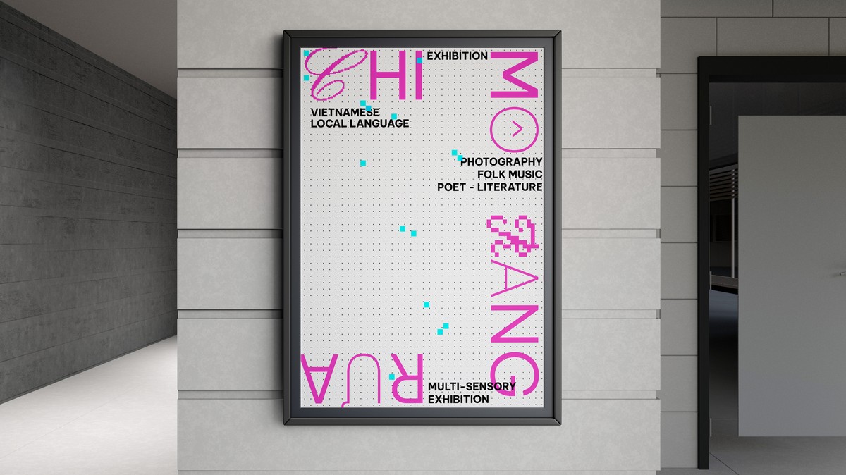 Exhibition signage in situ